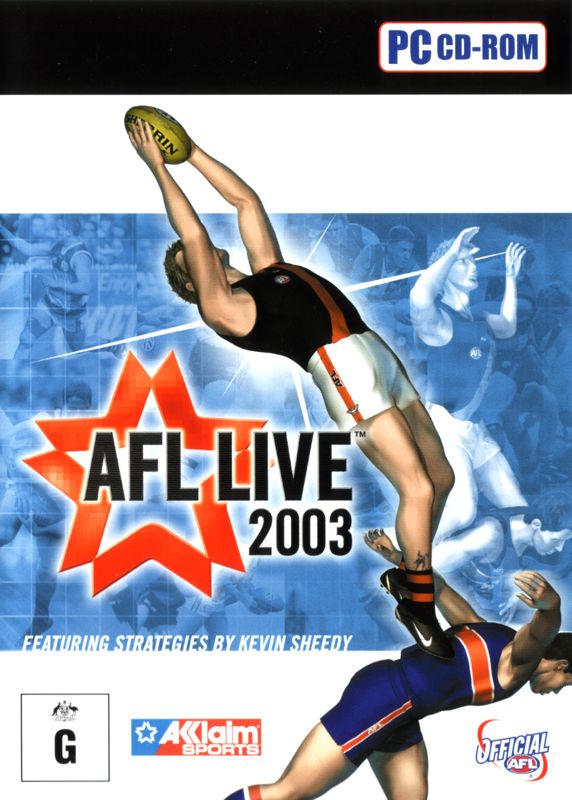 AFL Live 2003 box art for Xbox